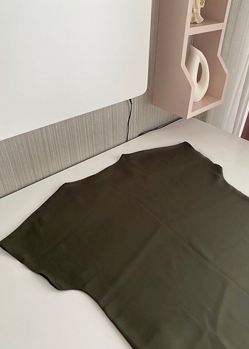 Kadın Haki Kısa Kollu Salaş Bluz - Görsel 5