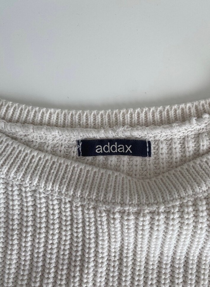 Bej Rahat Kesim Kadın Triko Kazak - Görsel 5