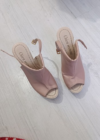 Beyaz Platform Topuklu Kadın Ayakkabı - Görsel 3