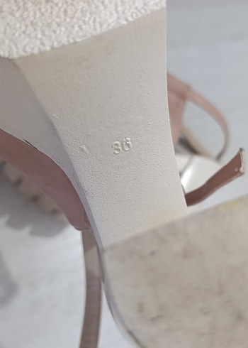 Beyaz Platform Topuklu Kadın Ayakkabı - Görsel 6