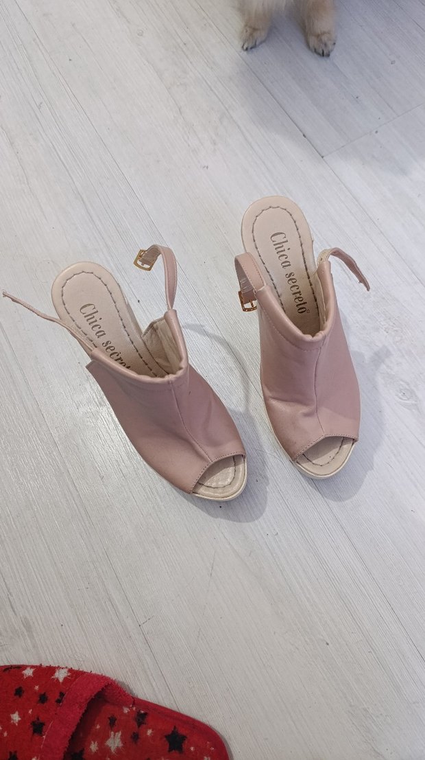 Beyaz Platform Topuklu Kadın Ayakkabı - Görsel 3