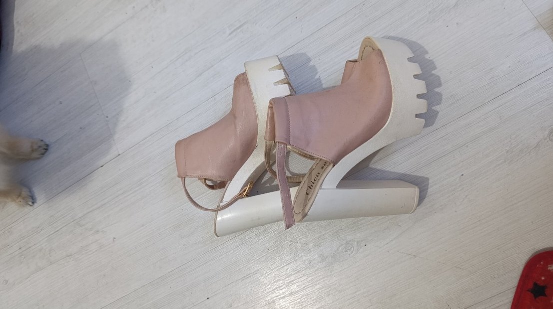 Beyaz Platform Topuklu Kadın Ayakkabı - Görsel 2