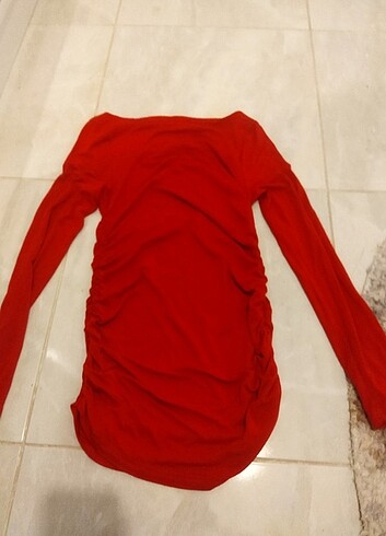 Diğer kırmızı mini elbise