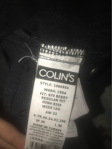 Colin's SİYAH BOL KOT PANTOLON
