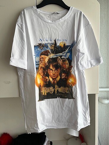 Harry potter beyaz üstü baskılı t-shırt