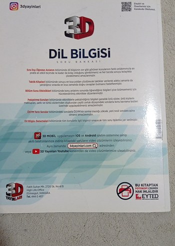 Dil Bilgisi Soru Bankası - Tufan Taş & Özkan