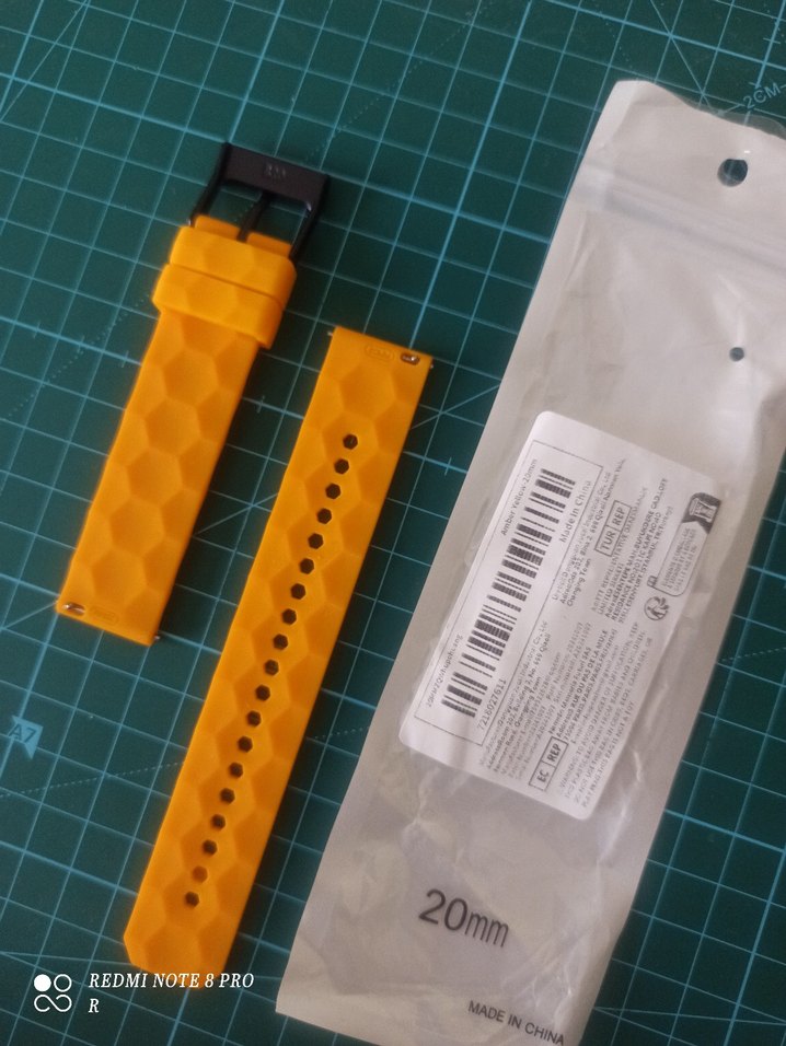 Sarı 20mm Erkek Saat Kayışı - Görsel 3