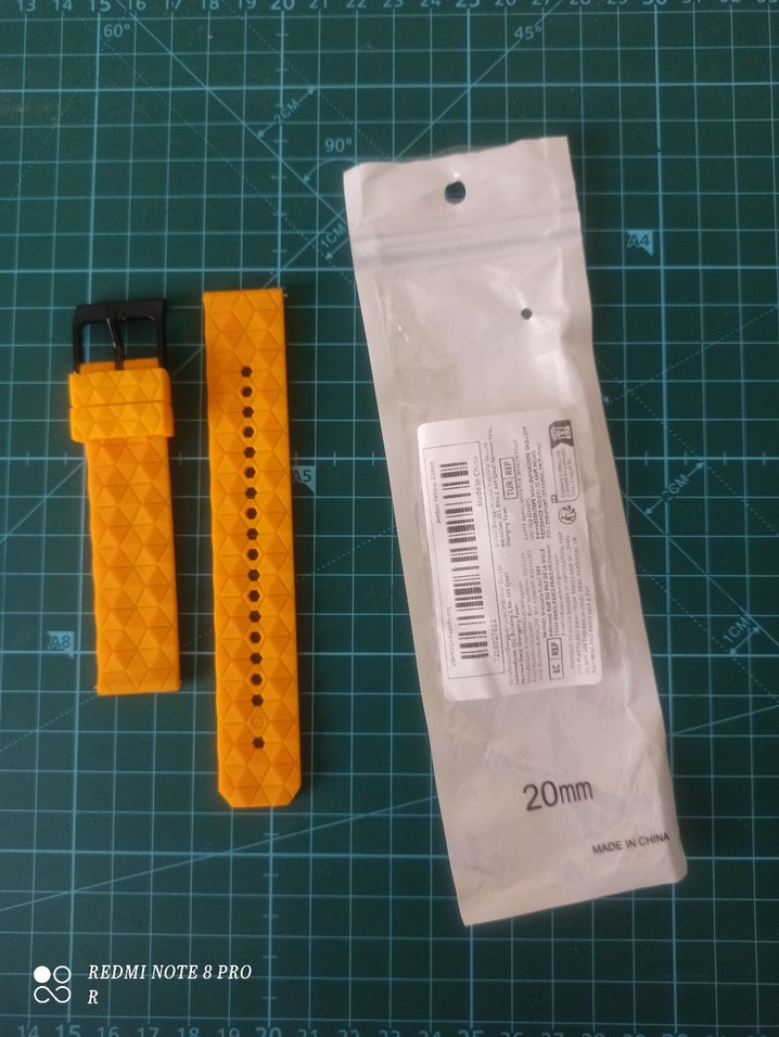 Sarı 20mm Erkek Saat Kayışı - Görsel 5