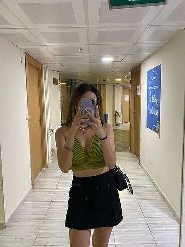 El örgüsü tığ bikini üstü