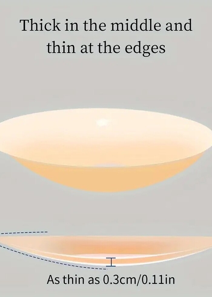 Yeniden Kullanılabilir Görünmez Silikon Göğüs Pedleri - Görsel 4