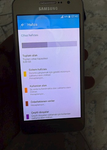 galaxy grand prime parça niyetine yada çocuk için çalışır durum - Görsel 2
