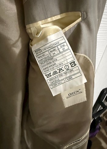 erkek ceket 54 beden sıfır ürün yırtmaçlı model - Görsel 4