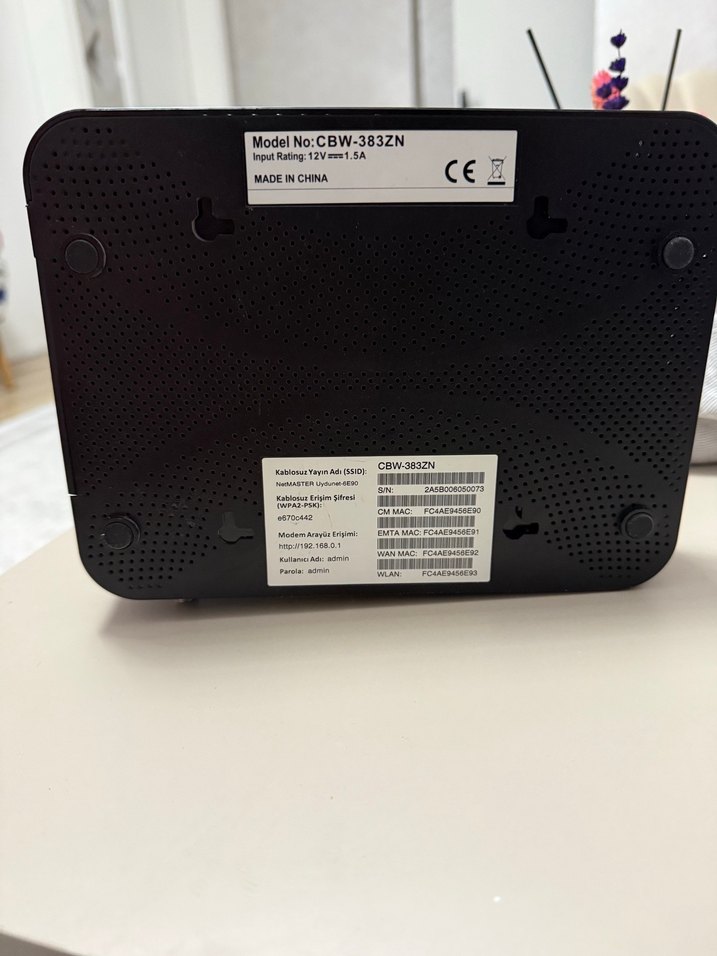 Kablonet Uydunet Modem (Netmaster CBW-383ZN) - Görsel 2