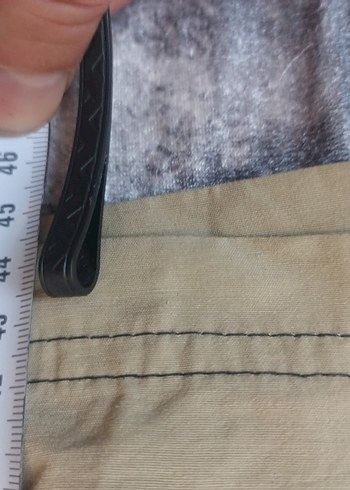 Bej Rahat Kesim Erkek Keten Şort - Görsel 2