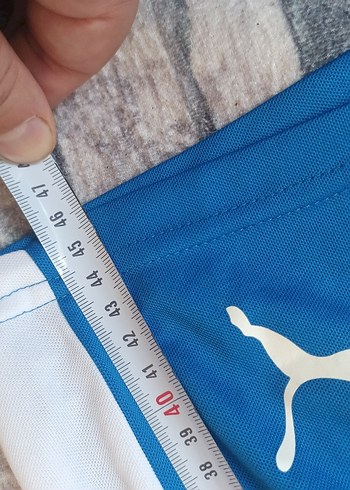 Mavi Elastik Bel Erkek Spor Şortu - Görsel 4