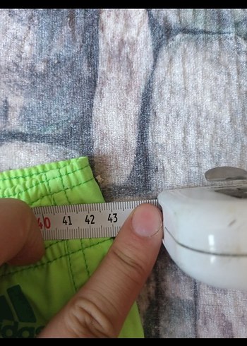 Yeşil Bağcıklı Erkek Mini Mayo Şort - Görsel 5