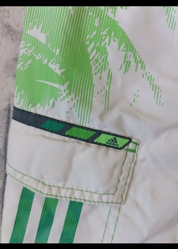 Yeşil Bağcıklı Erkek Mini Mayo Şort - Görsel 3