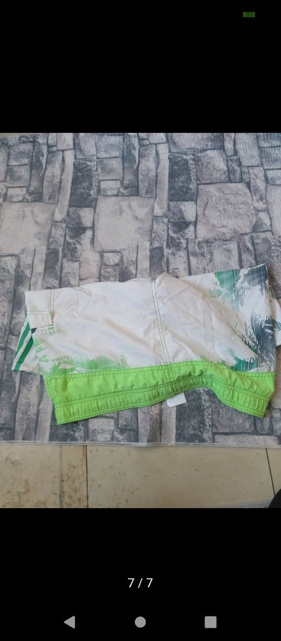 Yeşil Bağcıklı Erkek Mini Mayo Şort - Görsel 4