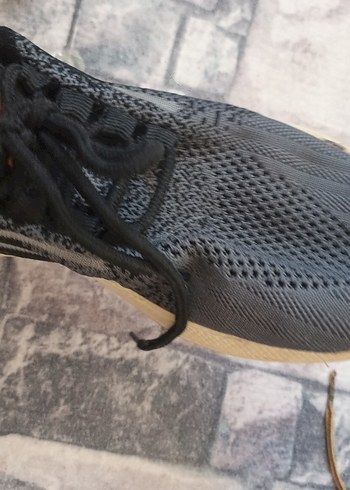 Gri Erkek Spor Ayakkabı Bağcıkları - Görsel 7