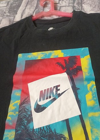 Nike Siyah Baskılı Erkek Tişört - Görsel 2