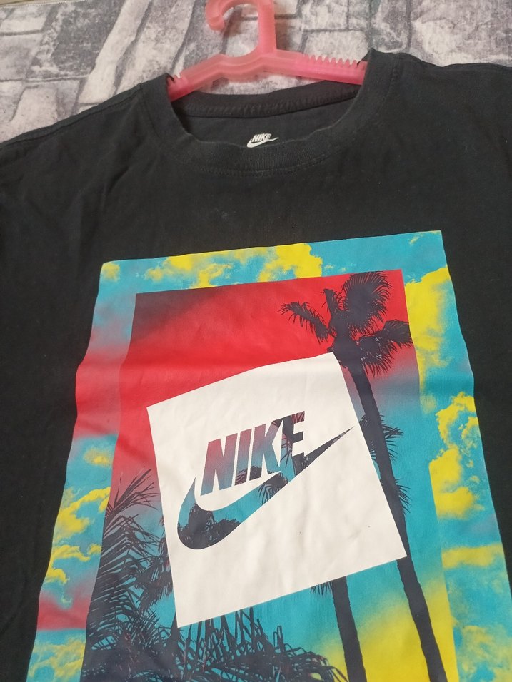 Nike Siyah Baskılı Erkek Tişört - Görsel 2