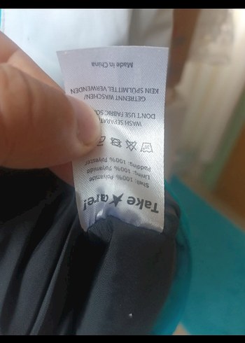 Mavi Fermuarlı erkek Kış Montu - Görsel 6