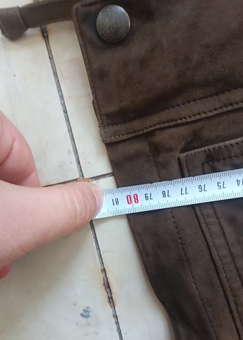 Düğmeli Kahverengi Süet Erkek Ceket - Görsel 3