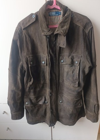 Düğmeli Kahverengi Süet Erkek Ceket - Görsel 5