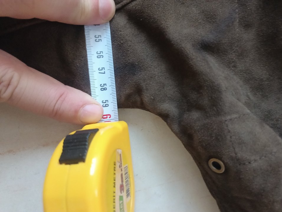 Düğmeli Kahverengi Süet Erkek Ceket - Görsel 4