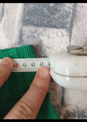 Erkek Spor Yeşil Mini Şort - Görsel 3