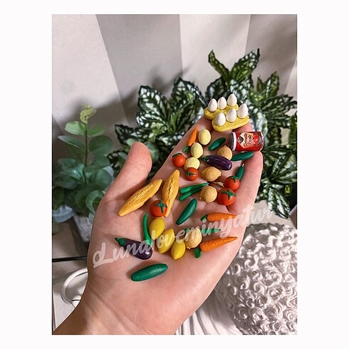 Minyatür sebze meyve Barbie için