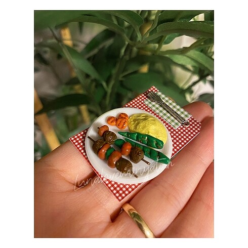 Minyatür Barbie Yemeği /Magnet