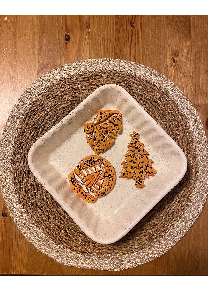 Yapay yılbaşı kurabiyeleri / Ağaç süsü - Görsel 2