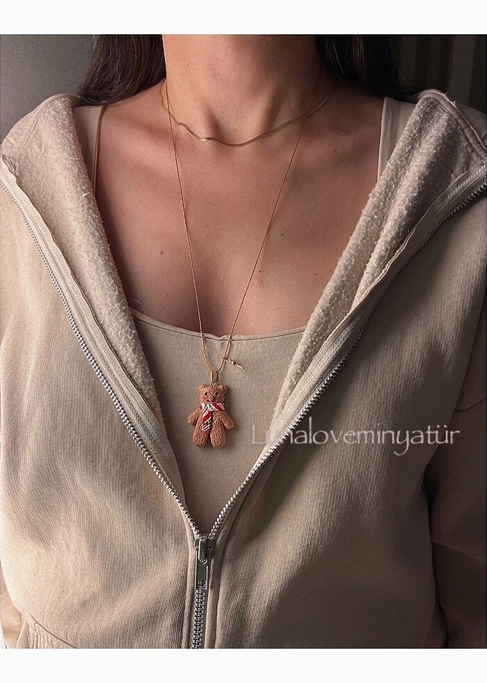 Yılbaşı kolyesi polimerkil - Görsel 2