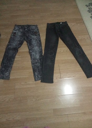 Gri Kadın Skinny Denim Jean Pantolon