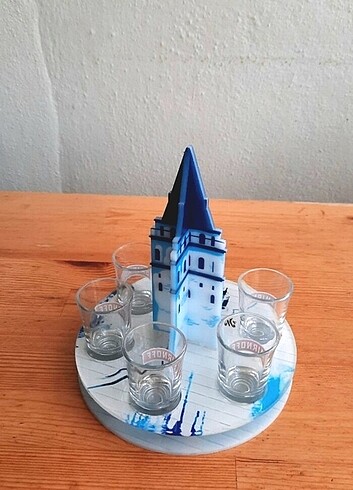 Shot Tepsi + 5 Adet Shot Bardagı sıfır
