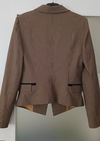 Kahverengi Düğmeli Kadın Ceket - Görsel 2