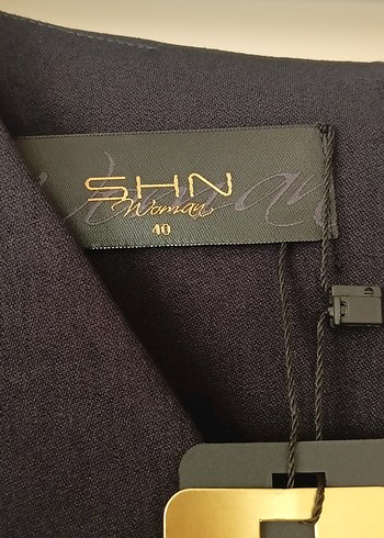 Lacivert V Yakalı Midi Elbisese - Görsel 2