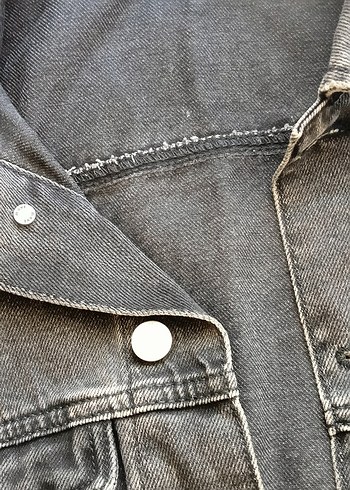 Siyah Denim Ceket - Görsel 3