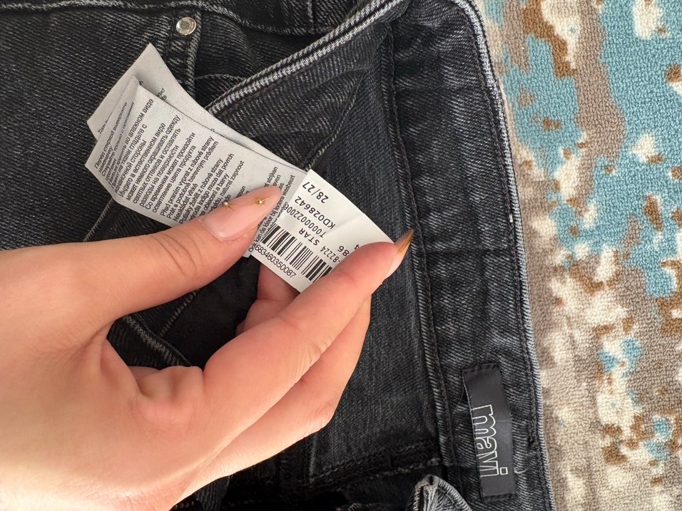 Gri Bağlamalı Salaş Midi Kadın Kot Pantolon - Görsel 3