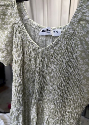 Bohem Gri Desenli Uzun Keten Elbise - Görsel 2