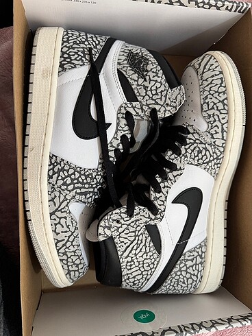 AIR JORDAN 1 HIGH WHITE CEMENT (DS)