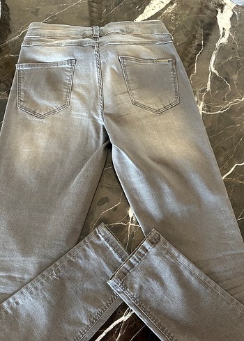38 Beden gri Renk Gri Kadın Kot Pantolon