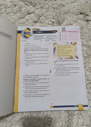  8. Sınıf Türkçe Ünite Çalışma Kitabı