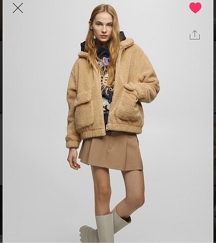 Pull and Bear peluş mont