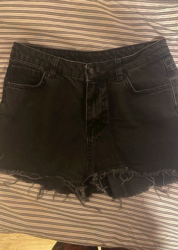 topshop siyah kot şort