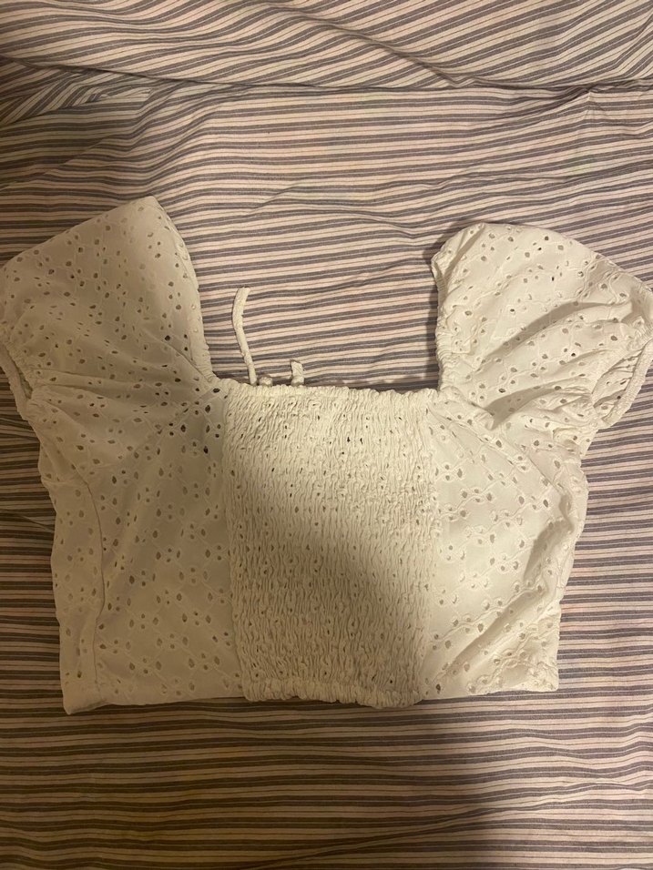 balon kol beyaz crop - Görsel 5