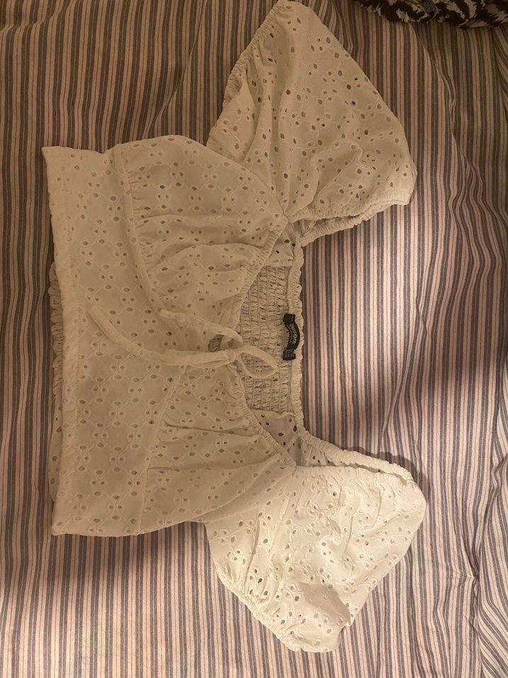 balon kol beyaz crop - Görsel 3