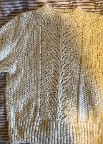 ekru örgü kazak - Görsel 2