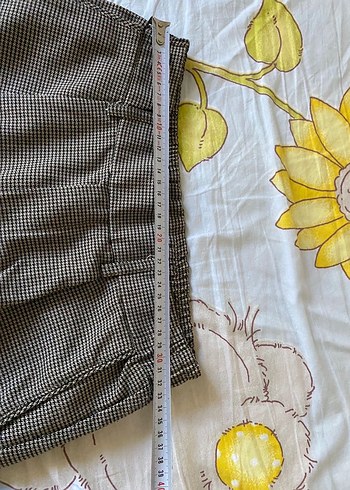 bershka kaz ayağı desen kışlık kumaş pantolon - Görsel 5